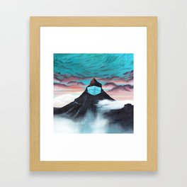Masked Mountain Framed Art Print