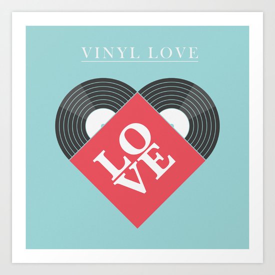Vinyl Love Art Print