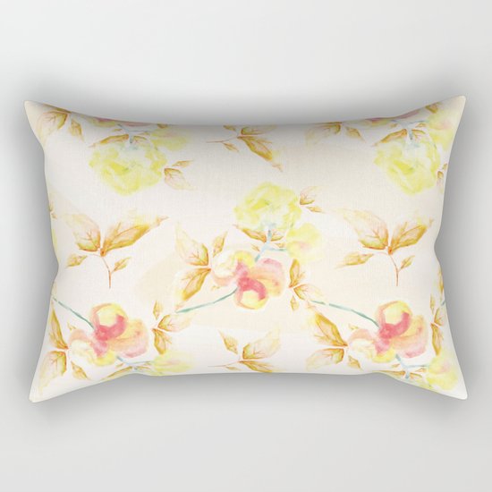 Delicate Floral Pattern 06 Rectangular Pillow