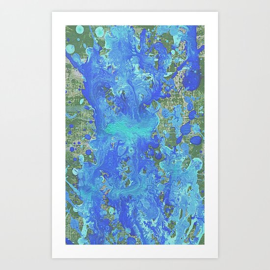 Water Flow On The Earth Art Print