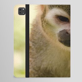 Brazil Photography - Monkey Eating A Grass Straw iPad Folio Case