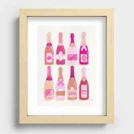 French Champagne Collection – Pink Recessed Framed Print
