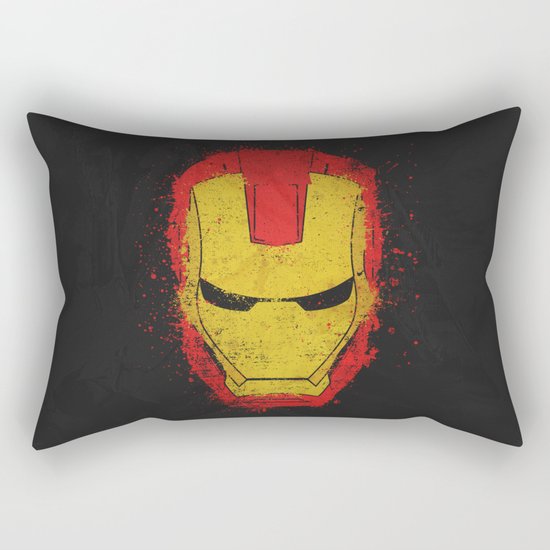 Iron Man splash Rectangular Pillow