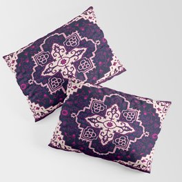Mystical Blooms: Lavender Delights in Traditional Moroccan Artistry Pillow Sham