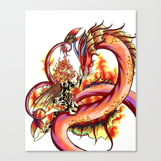 Elemental series - Fire Canvas Print