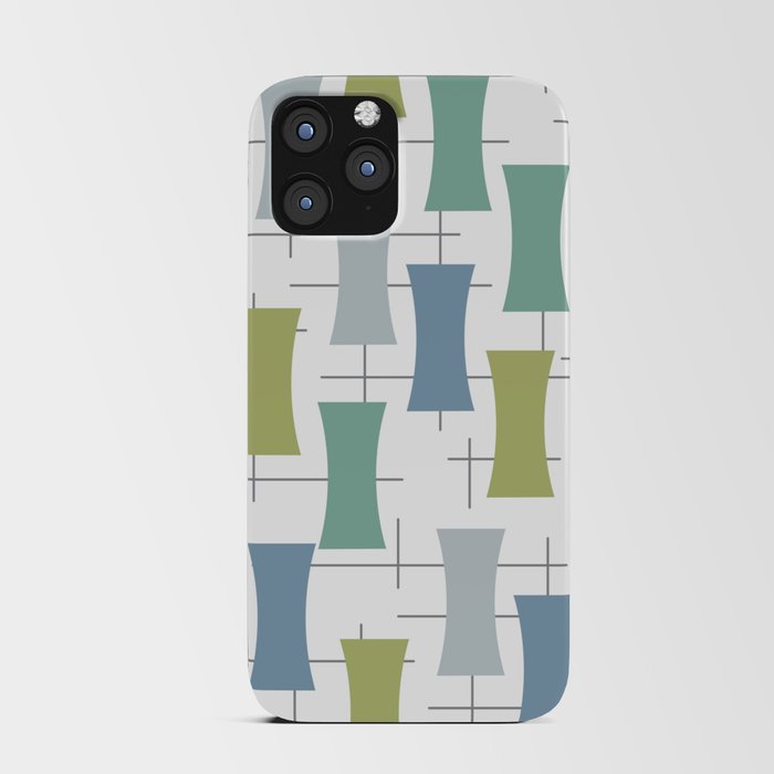 Abstract Mid Century Modern iPhone Card Case
