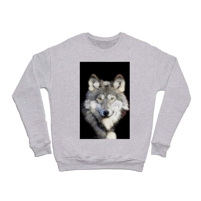 Spiked Gray Wolf Crewneck Sweatshirt