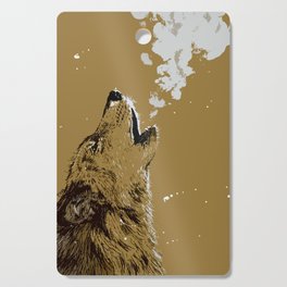 Wolf howling Cutting Board