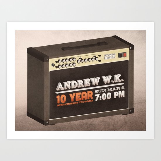Andrew W.K. Art Print