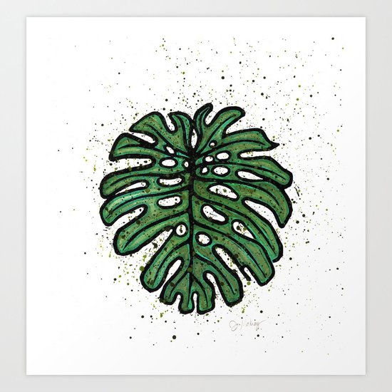 Monstera deliciosa Art Print