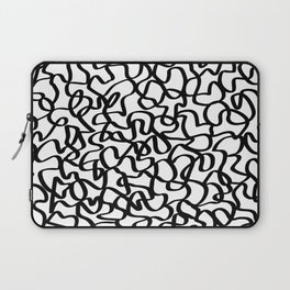 "Tangled" Minimalist Single-Line Art Doodle Pattern Laptop Sleeve