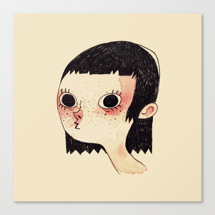 Red Girl Canvas Print