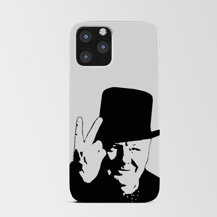 SIR WINSTON CHURCHILL, V for VICTORY, SIGN. iPhone Card Case