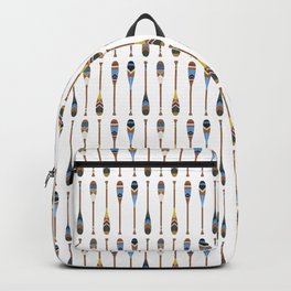 Painted Oars Backpack | Shabbychic, Paddle, Boho, Oar, Coastal, Beachy, Graphicdesign, Bohemian, Colorful, Vibe 