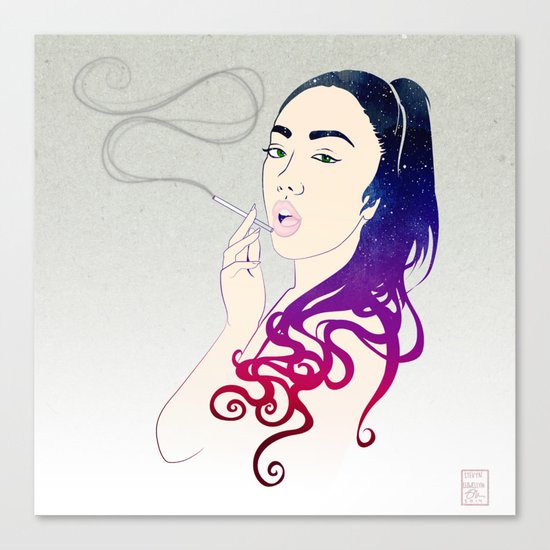 Smoke Canvas Print