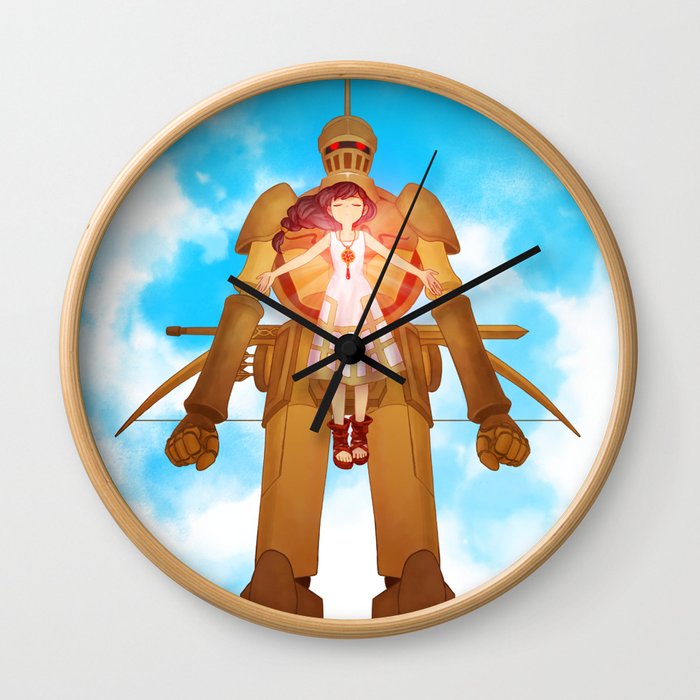 The Girl and the Robot - The Card Game (Box Art) Wall Clock