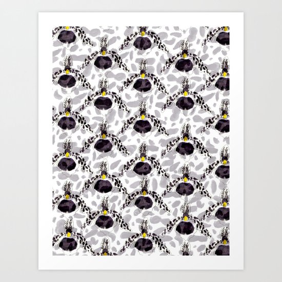 Orchid Pattern II Art Print