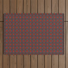 Orange flowers Outdoor Rug