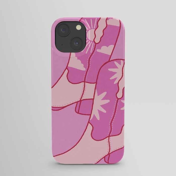 Cowgirl Boots Pink Cowboy Western iPhone Case
