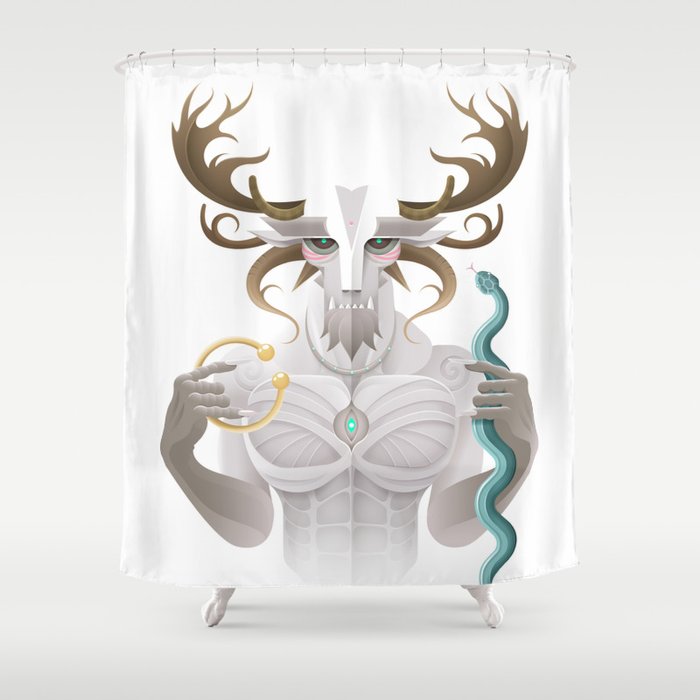 Cernunnos / Animal Gods Shower Curtain