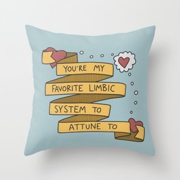 Psychology Valentine: Limbic  Throw Pillow