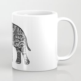 Patterned elephant tangle Coffee Mug