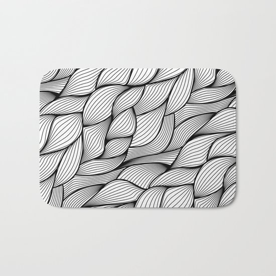 Thread monochrome Bath Mat