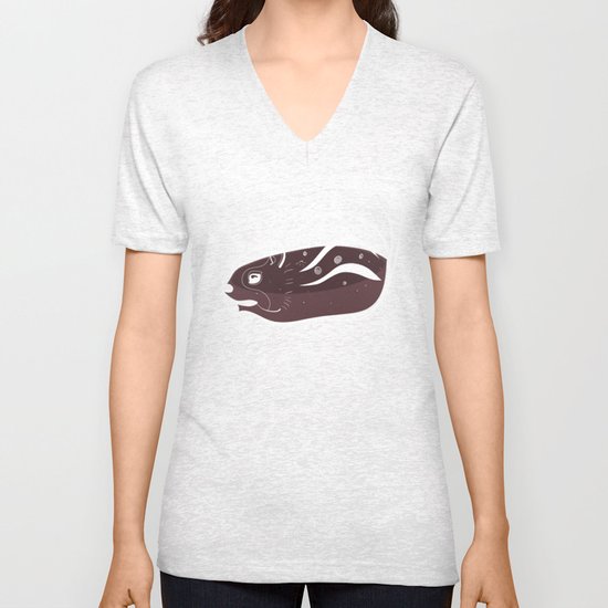 Transparent Chipmunks Love Birch Beer. Unisex V-Neck