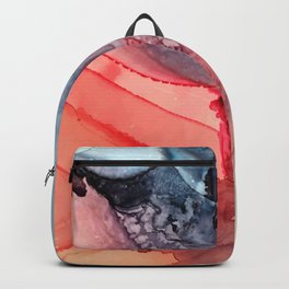 Undertow Meets Lava- Alcohol Ink Painting Backpack | Paint, Color, Love, Decor, Alcoholink, Abstractart, Ink, Painting, Fluidart, Buyart 