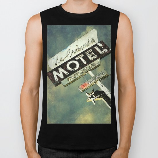 La Crescenta Vintage Motel Sign Biker Tank