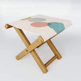 Abstraction_ROCK_STONE_PEBBLES_YOGA_BALANCE_POP_ART_0422A Folding Stool