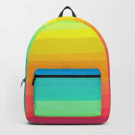 Rainbow abstract colorful Waves inspired Backpack