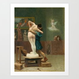 Pygmalion and Galatea by Jean-Leon Gerome,1890 Art Print