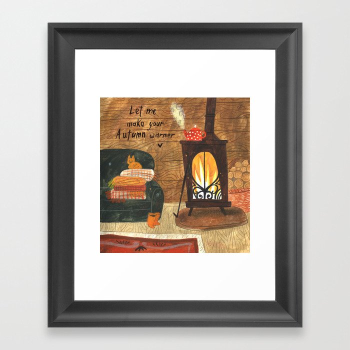 Cozy time Framed Art Print