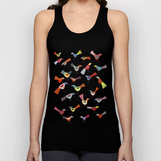 Birds doing bird things Unisex Tank Top