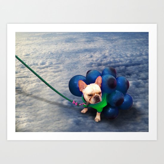 Up in the Clouds Art Print