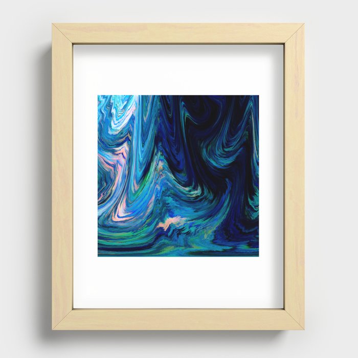 Free The Blue Melancholy Recessed Framed Print