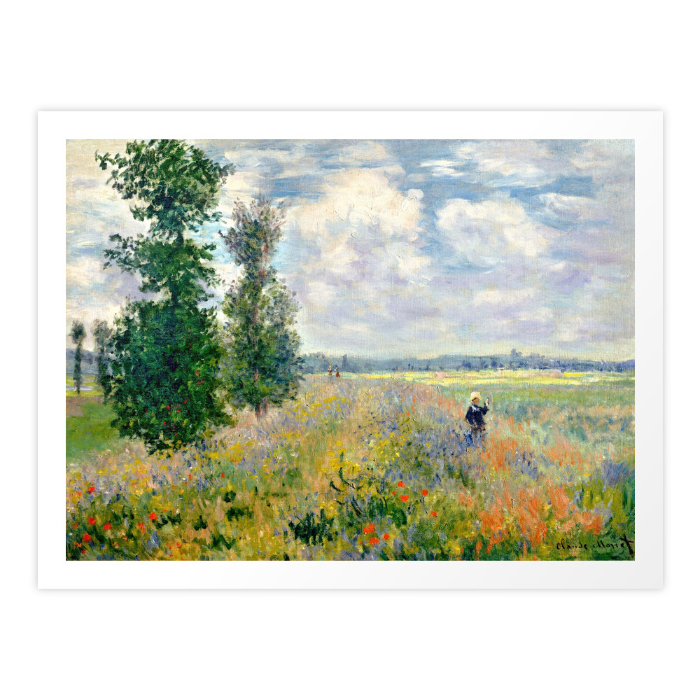 Poppy Fields Near Argenteuil By Claude Monet Art Print by vintage_archive