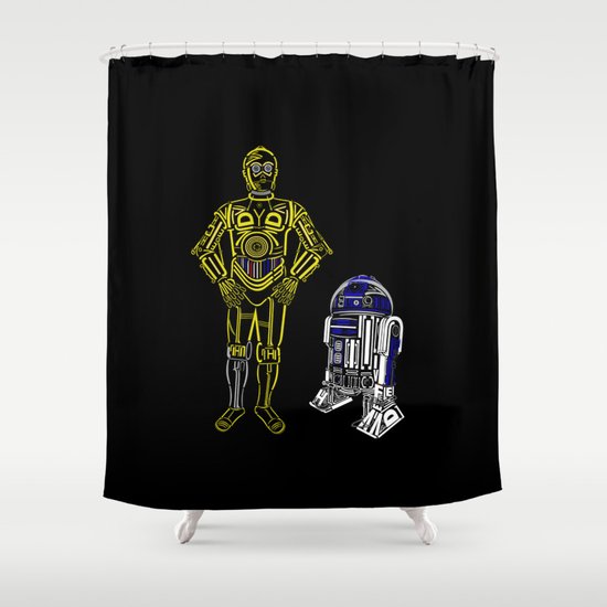 C3TYPO and R2TYPO Shower Curtain