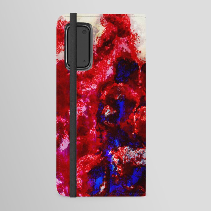 Rich Red Blue Android Wallet Case