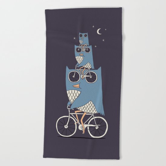 Night Rider Beach Towel