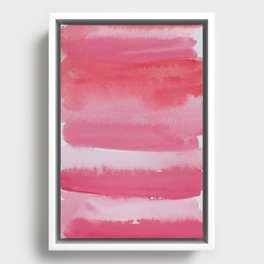 17  | 1903011 Watercolour Abstract Painting | Muted Colours Framed Canvas