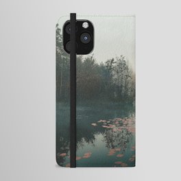Misty Lake in Autumn iPhone Wallet Case