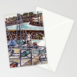 The Harbour 2, Figueira Da Foz, Portugal Stationery Cards