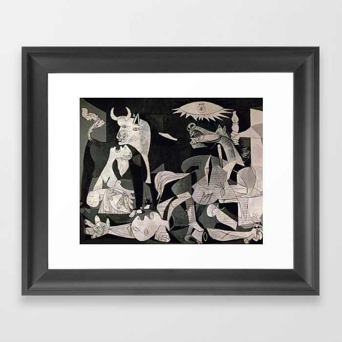 Guernica 1 Pablo Picasso Framed Art Print By Iconicpaintings Society6