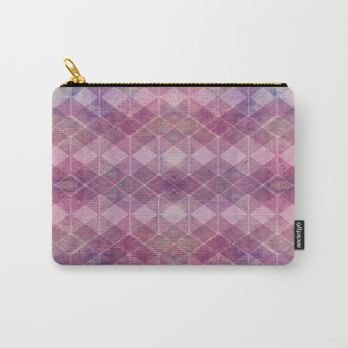 Purple Abstract Carry-All Pouch