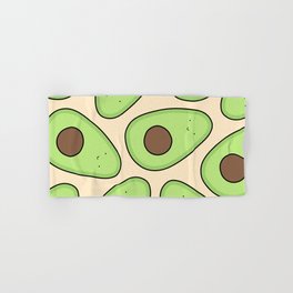 Cute Avocado Pattern Hand & Bath Towel
