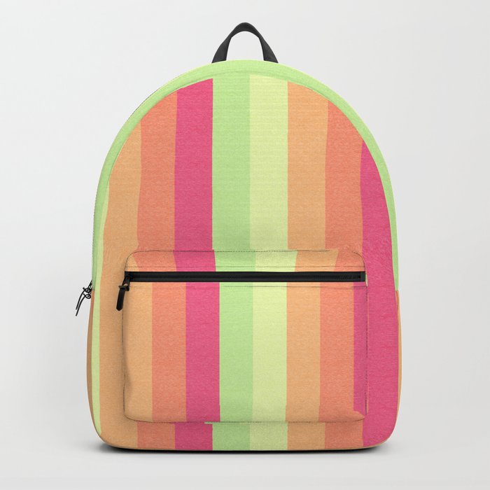 Melon Ball Striped Pattern Backpack