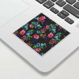 Seamless floral pattern bouquets. Sticker