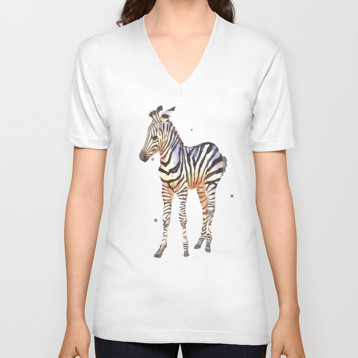 Striped Sweetie V Neck T Shirt